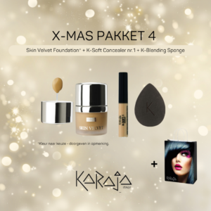 Karaja - Kerstpakket 4 | Velvet Skin Foundation + K-Soft Concealer n.1 + K-Blending Sponge